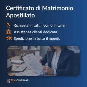 certificato di matrimonio apostillato