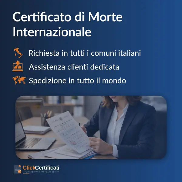 estratto di morte multilingue