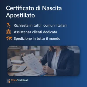 certificato di nascita apostillato