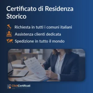 certificato di residenza storico