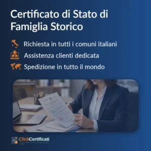 certificato di stato di famiglia storico