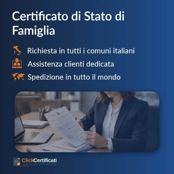 certificato di stato di famiglia