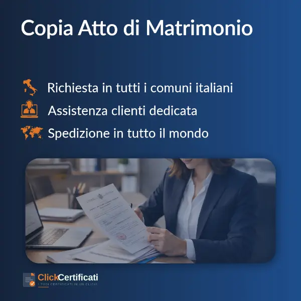 copia atto di matrimonio