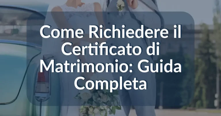 Come Richiedere il Certificato di Matrimonio